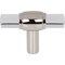 Jeffrey Alexander 2" Polished Nickel Carmen Cabinet "T" Knob 775L-NI - alternate 3